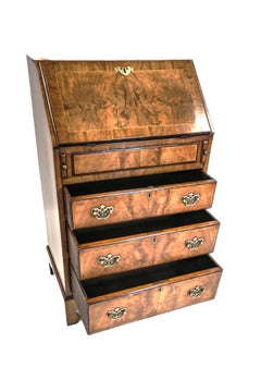 Queen Anne Style Walnut Bureau 1920s