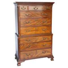 Geo111 Mahogany Chest on Chest [Tallboy]
