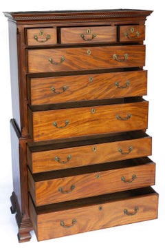 Geo111 Mahogany Chest on Chest [Tallboy]