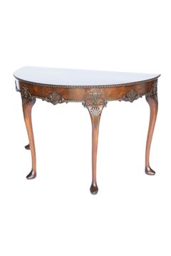 Mahogany Demi Lune Console Table, Hamptons of Pall Mall