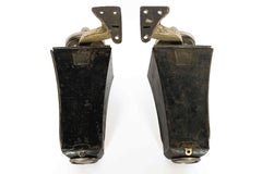 Pair Veteran Car side door pillar lamps C.1915