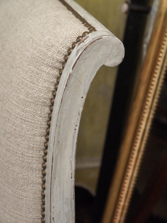 European Painted 19th Century Directoire Settee For Sale