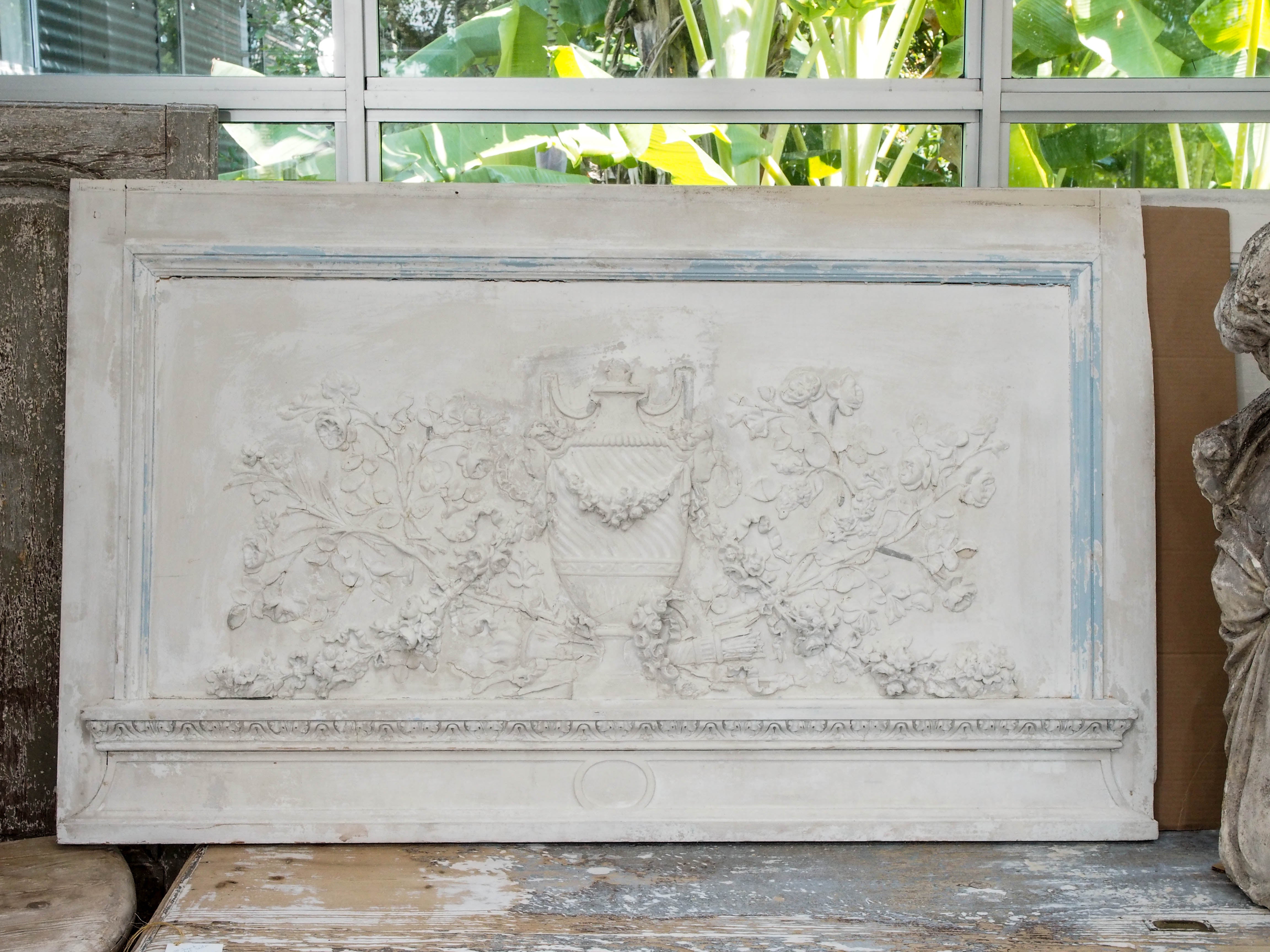 Pair of French Painted 19th Century Architectural Elements For Sale