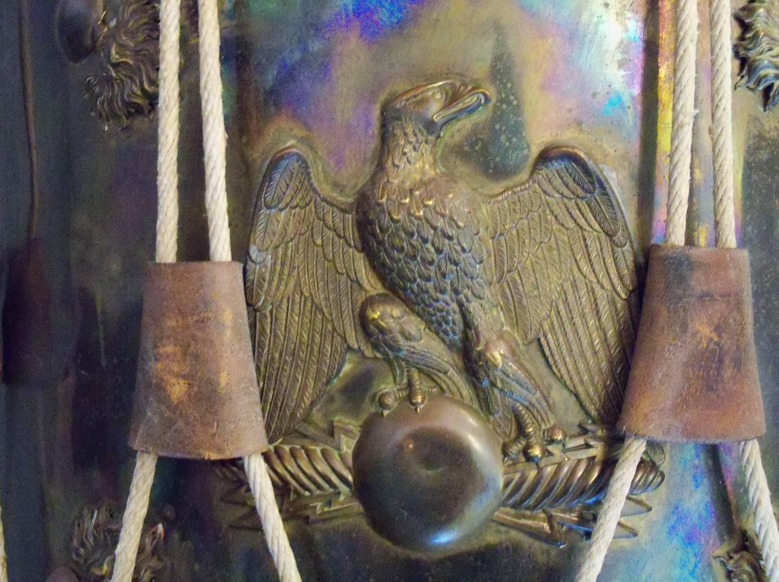 Late 19th Century Italian Brass and Rope Tension Military Drum  In Good Condition For Sale In New Orleans, LA