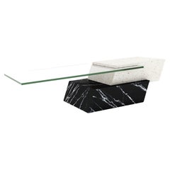 Mesa de centro LIDO Marble Design Travertino, Marquina y Cristal Joaquín Moll