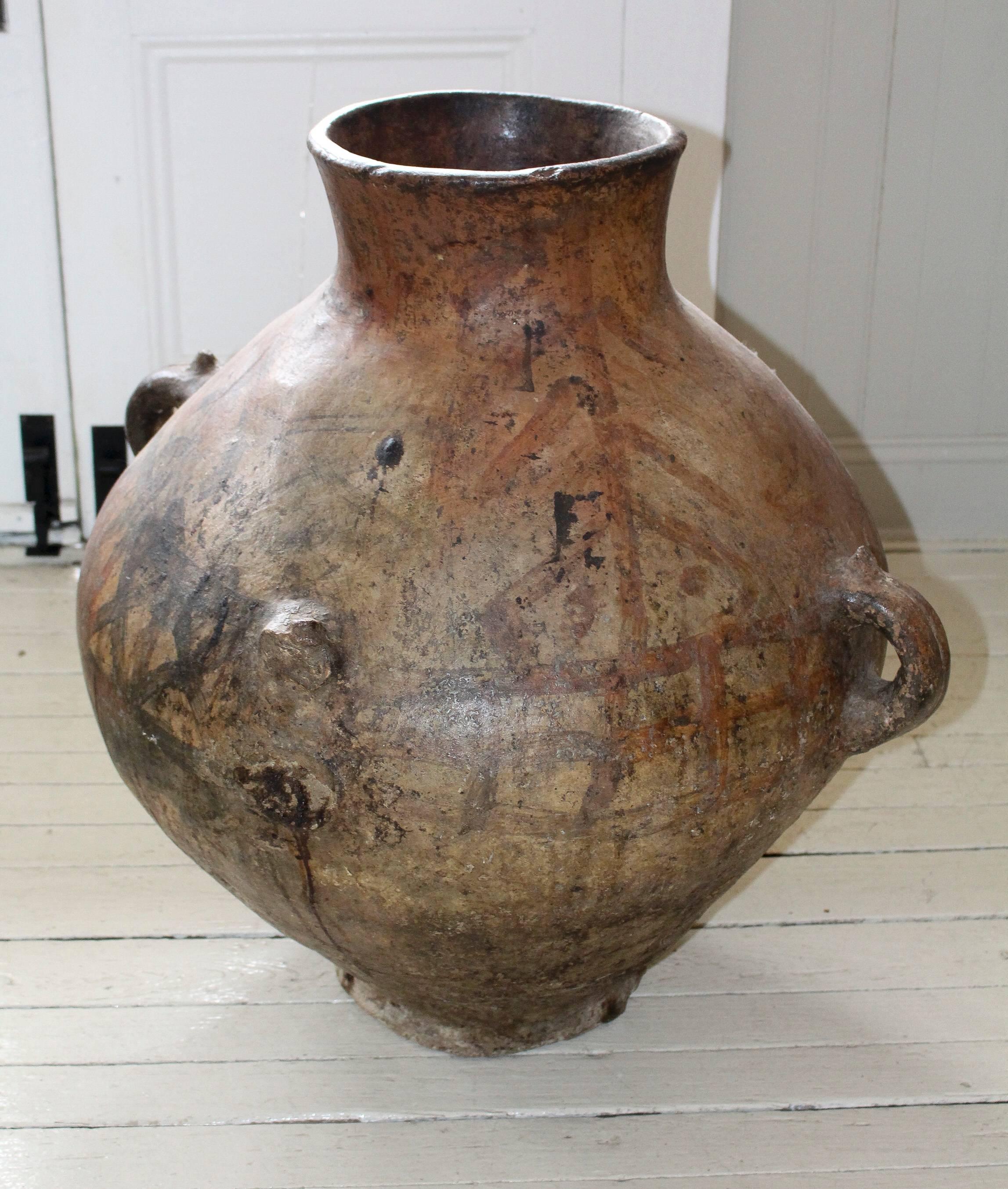 Late 19th Century Moroccan Oil Jar In Good Condition In New Preston, CT