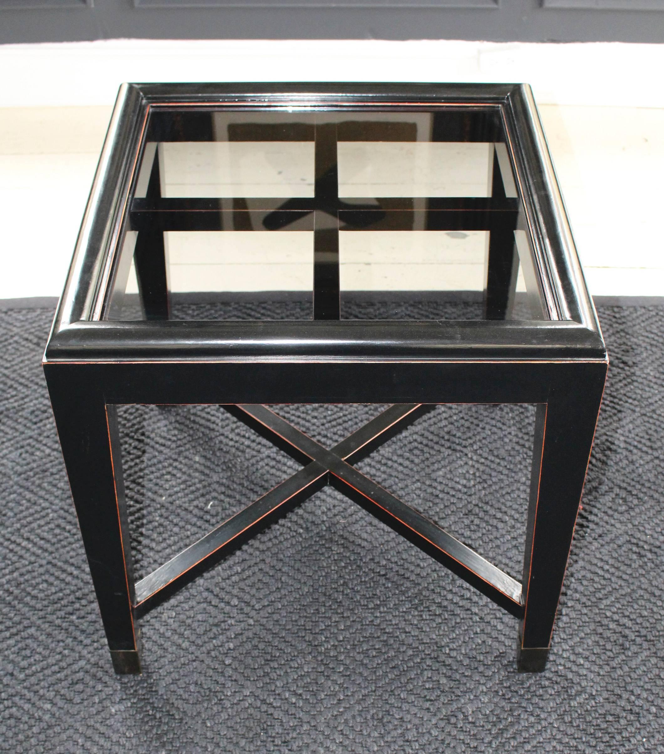 Unknown Pair of Vintage Ebonized Asian-Inspired Tables