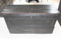 18th Century Intricately Carved Oak Chest