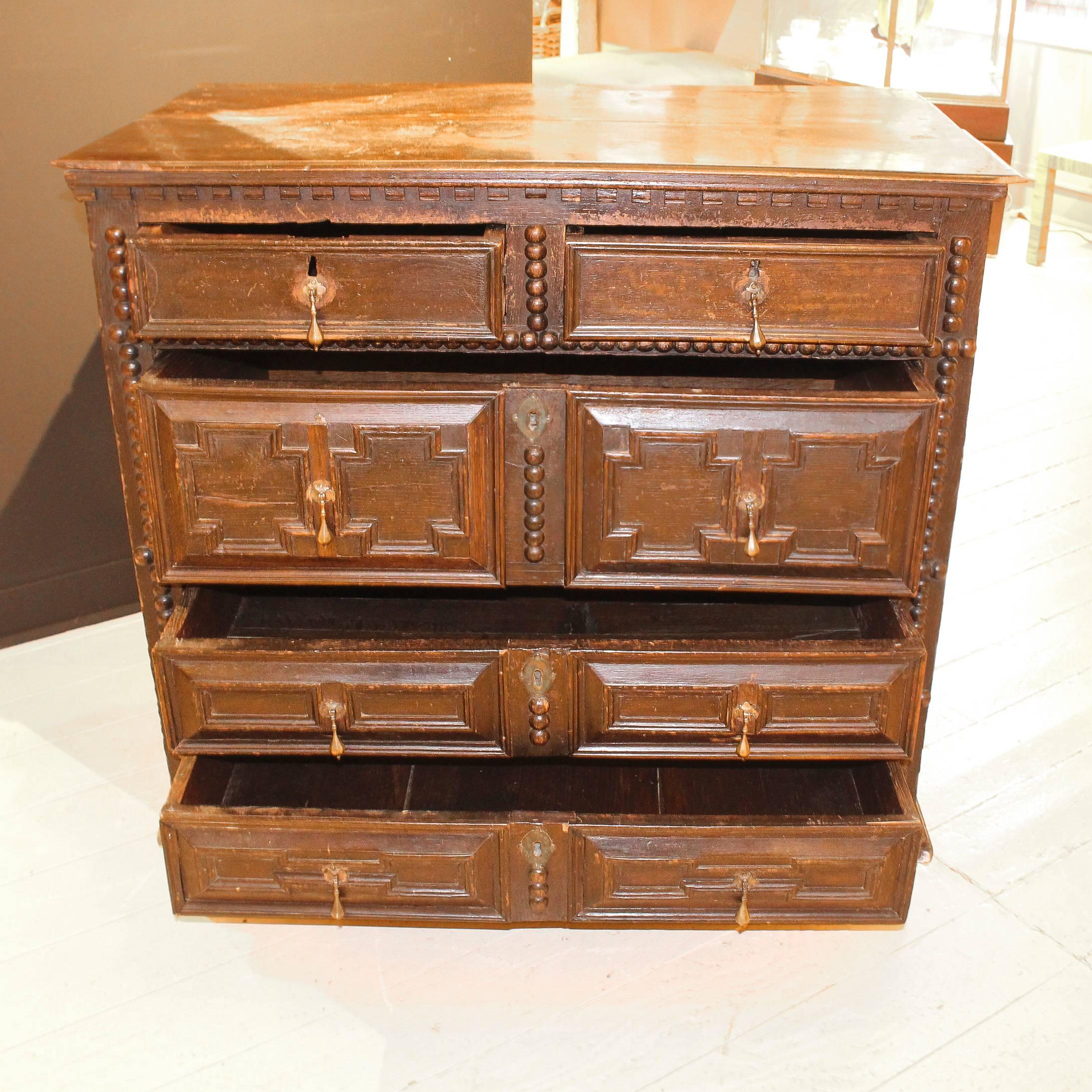 American Period 17th-Early 18th Century Pilgrim Chest For Sale