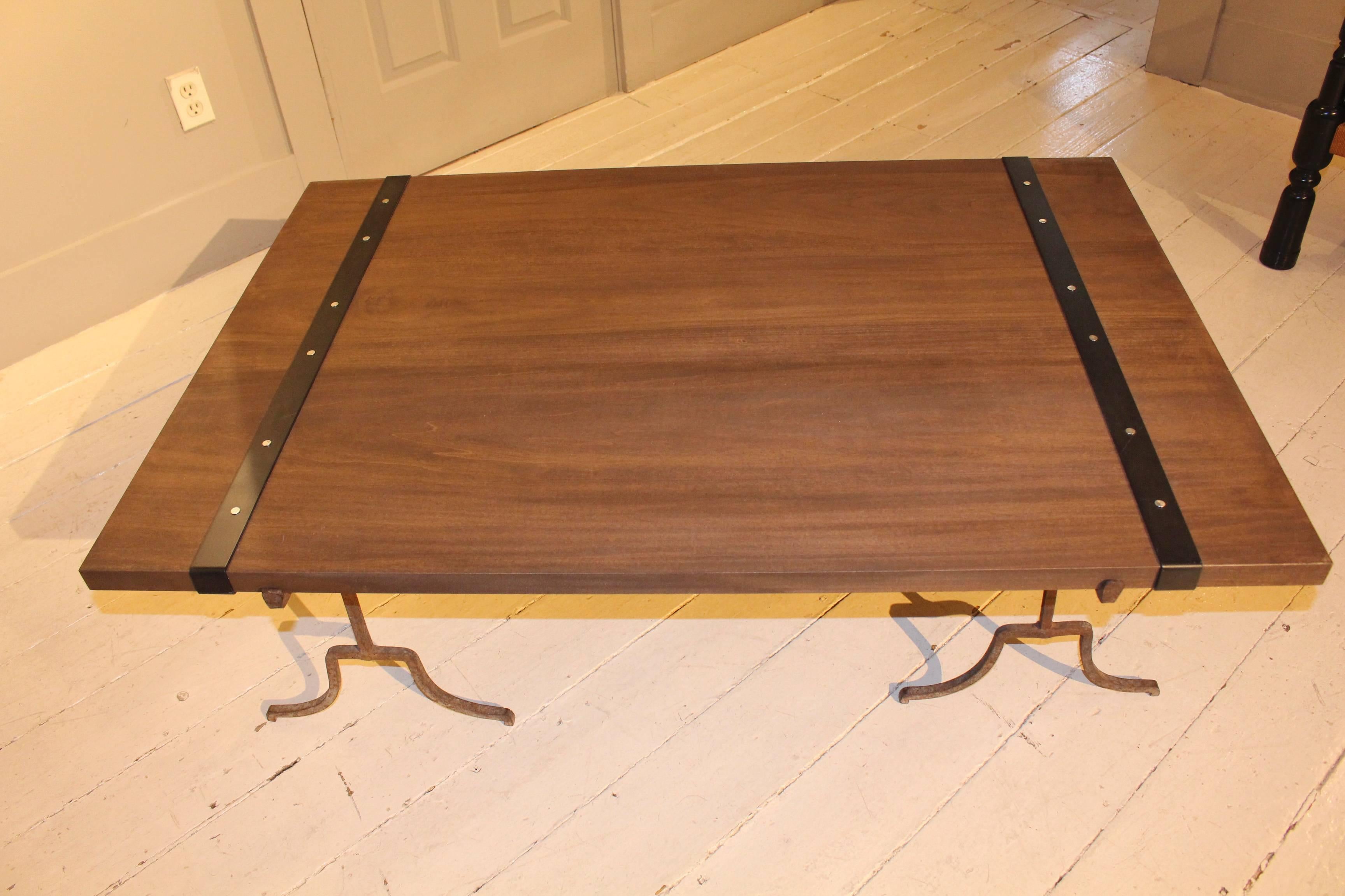 Wood Cocktail Table For Sale 2