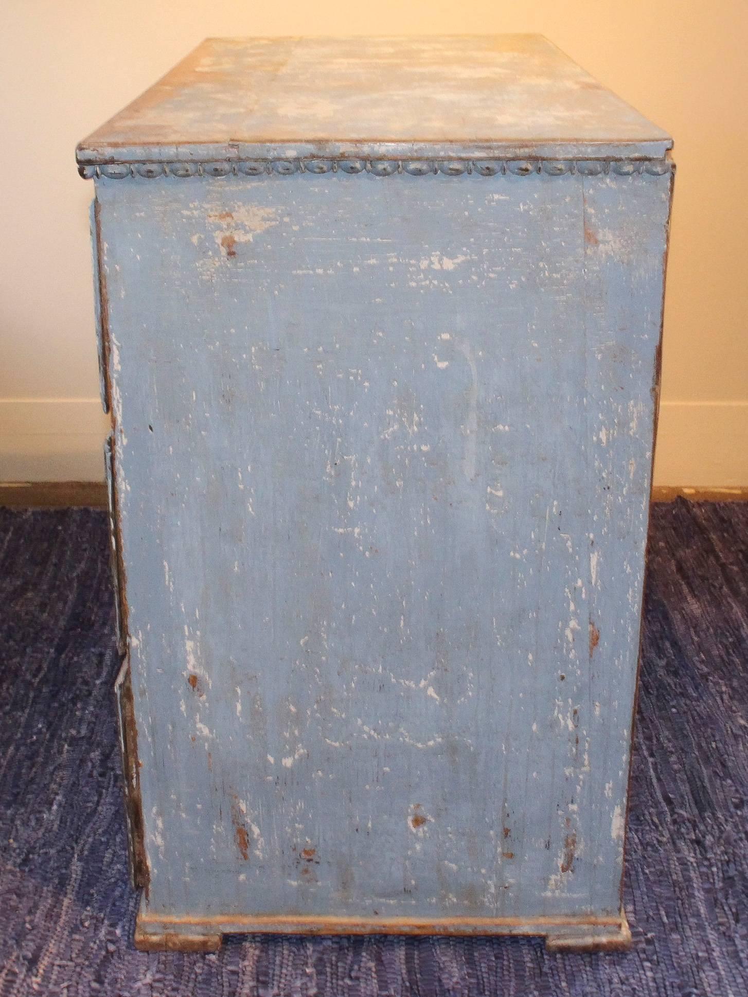 19th Century Portuguese Painted Five-Drawer Chest 4