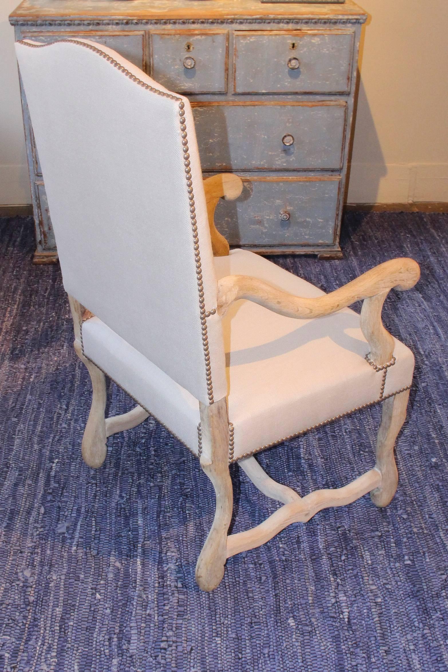 20th Century French High Back Os de Mouton Armchair For Sale 3