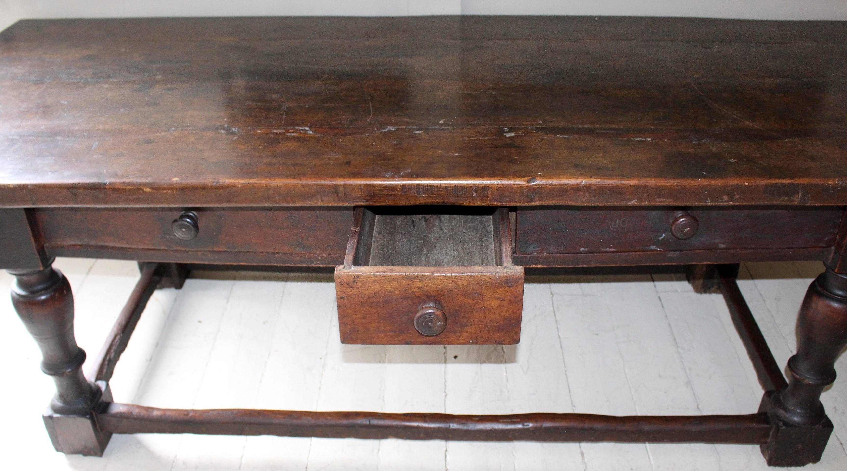 18th Century and Earlier 18th Century Italian Library Table For Sale