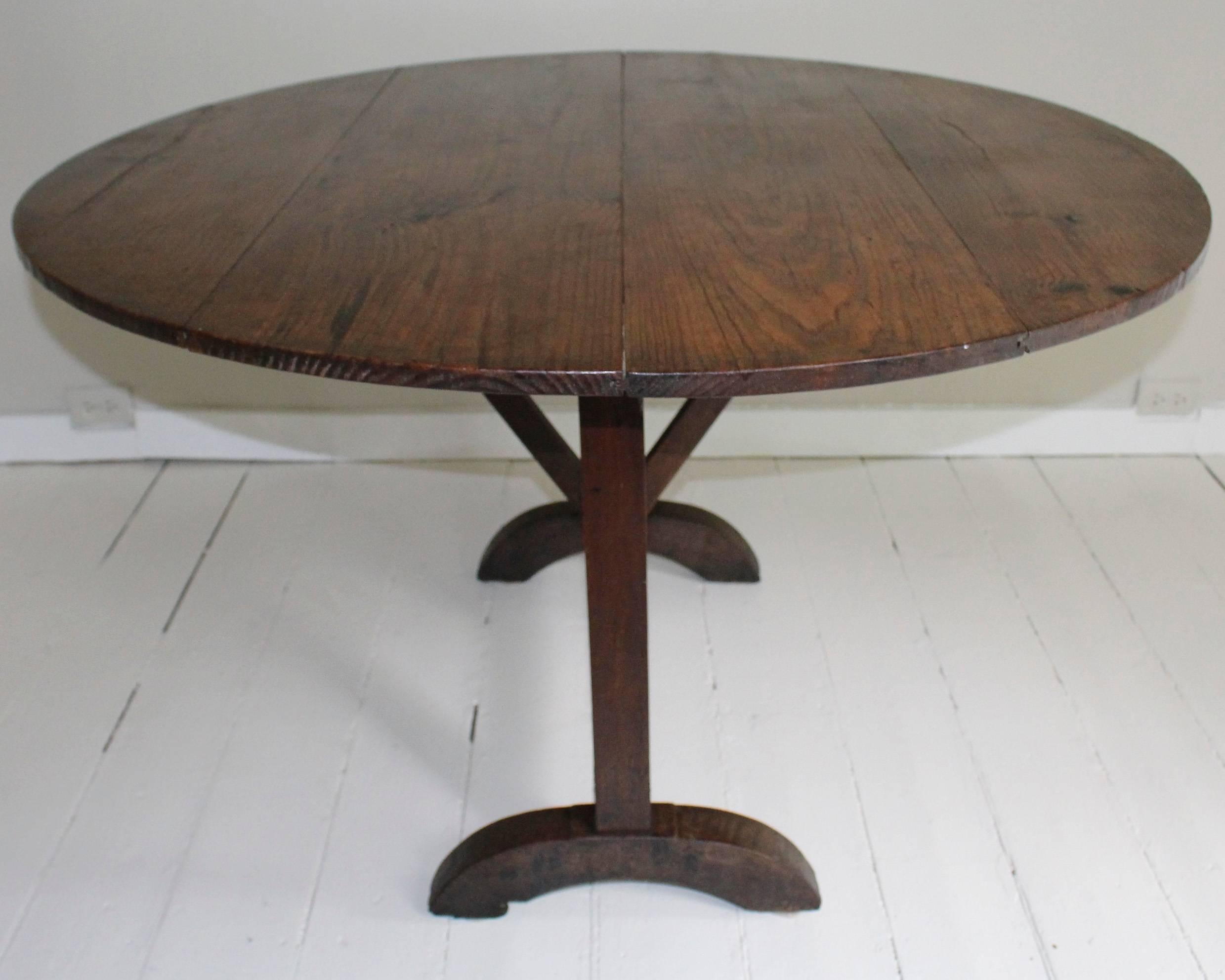 French 19th Century Tilt-Top Wine Tasting Table