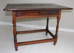 18th Century American Oak Tavern Table