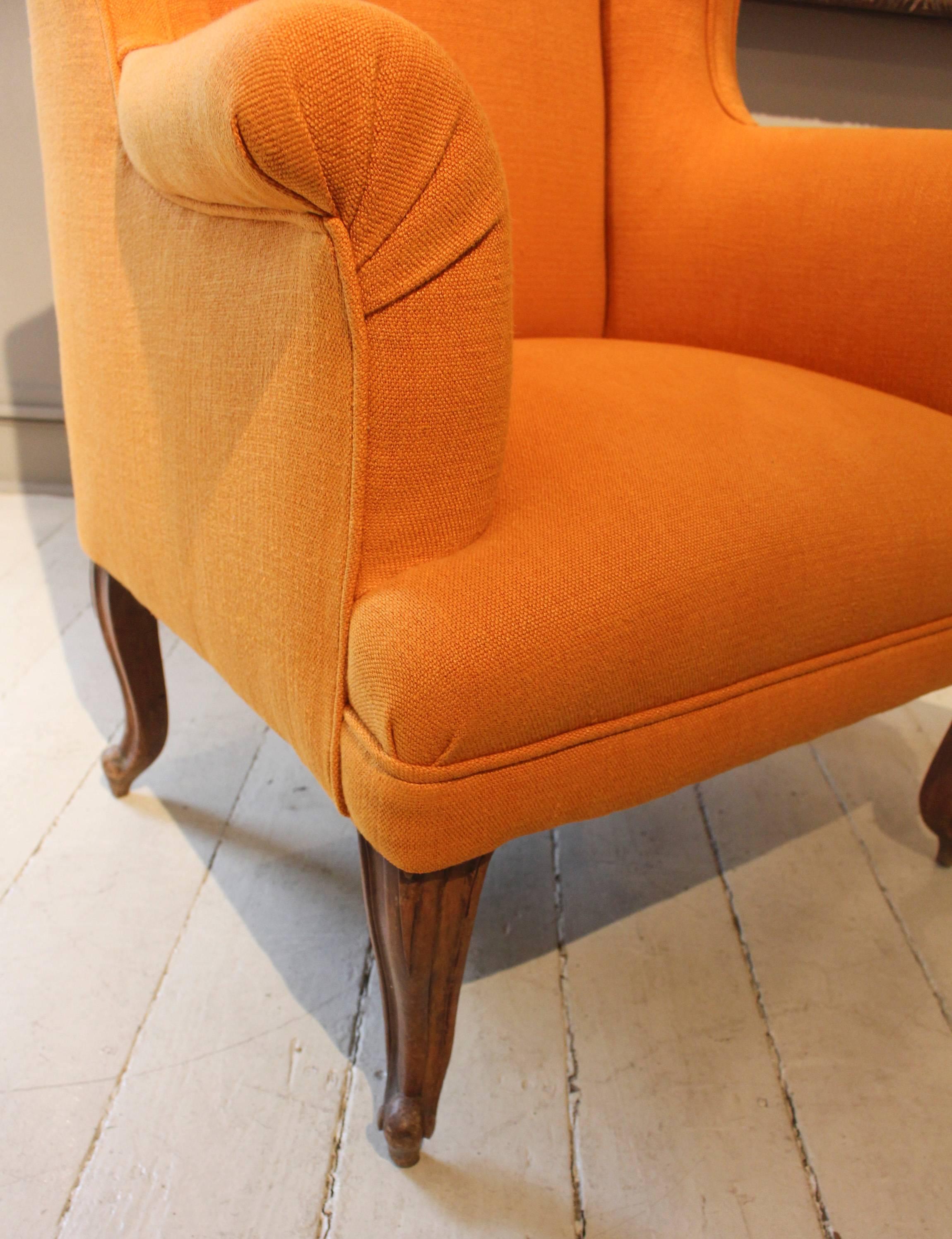 19th c France Petite Wingback Chair 1