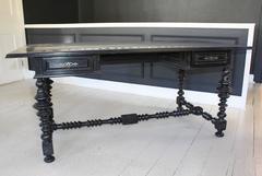 Formations Ebonized Jacobean Style Writing Table