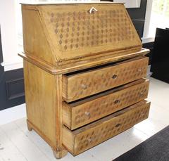 19th Century France Painted Secretary