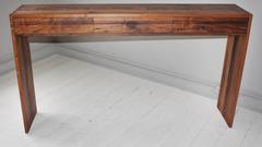 Handmade One-of-a-kind Walnut Console Table