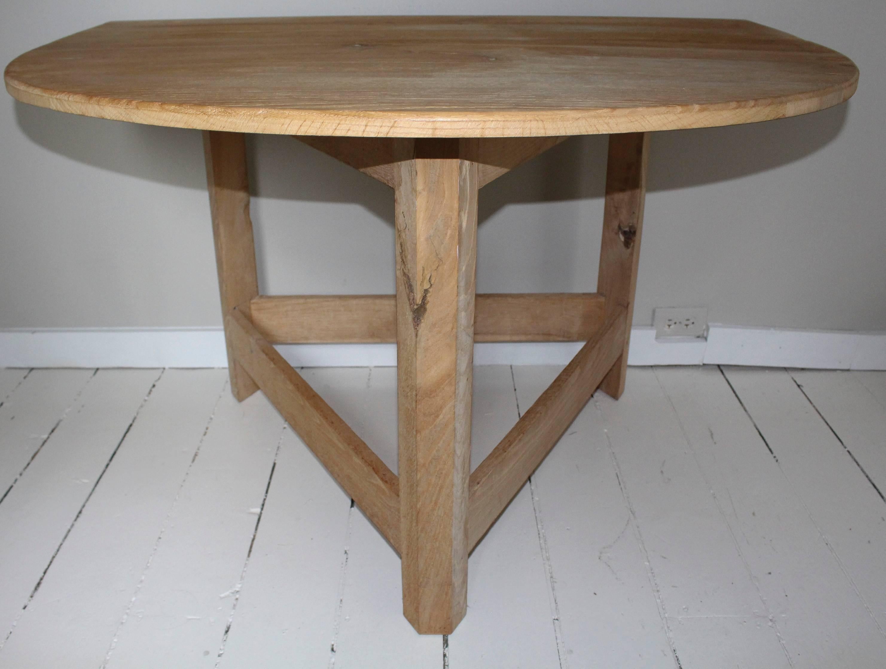 American Pair of Modern Demilune Tables For Sale