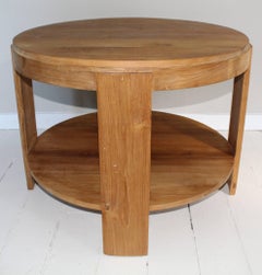 Bleached Oak Modern Tiered Table