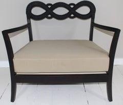 Ebonized Rope Side Chair