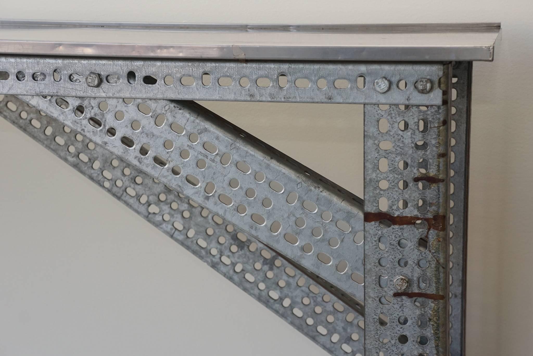 Industrial Erector Set Style Console For Sale