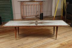 Mid-Century Mosaic Coffee Table