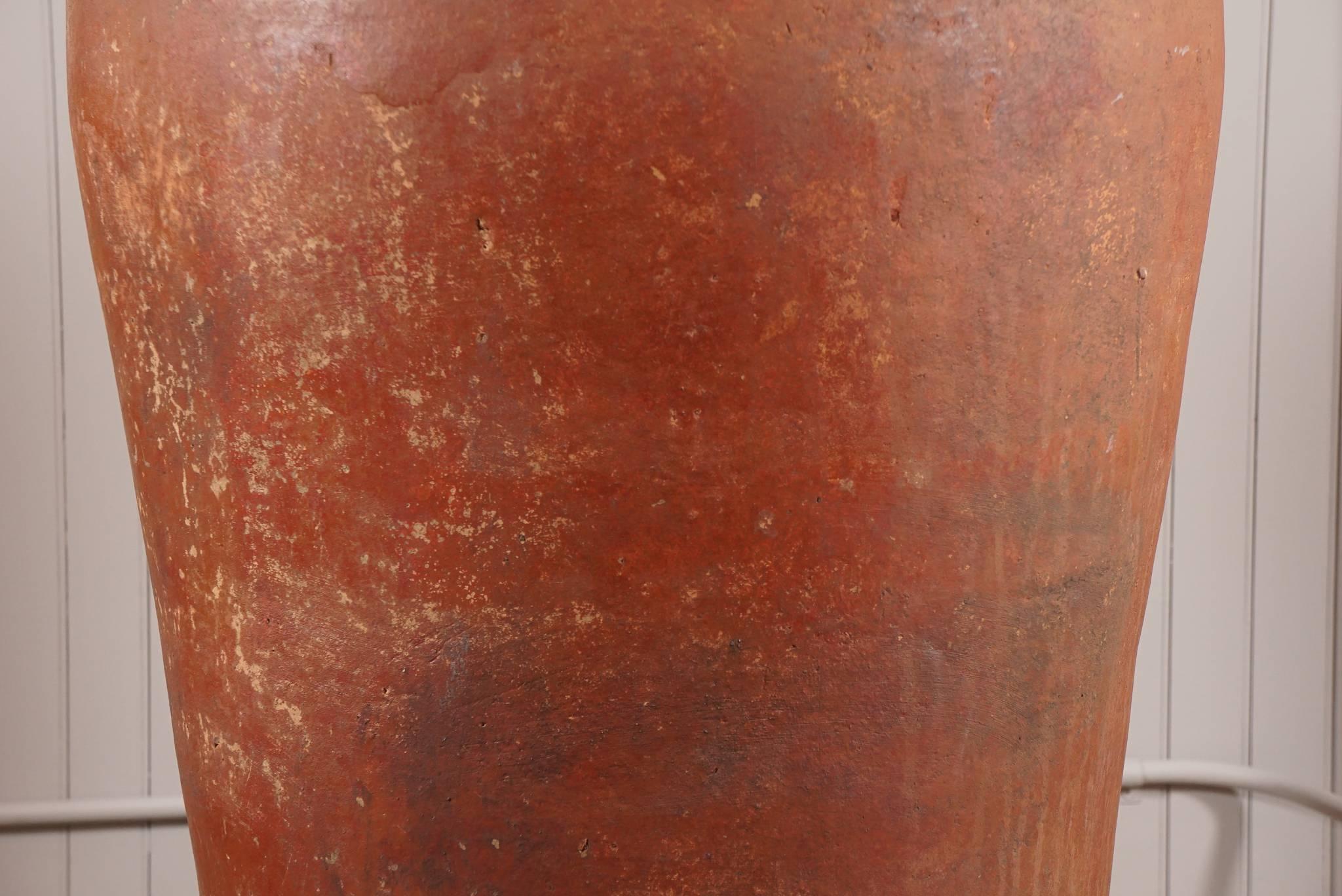 American Pair of Monumental Terracotta Jars
