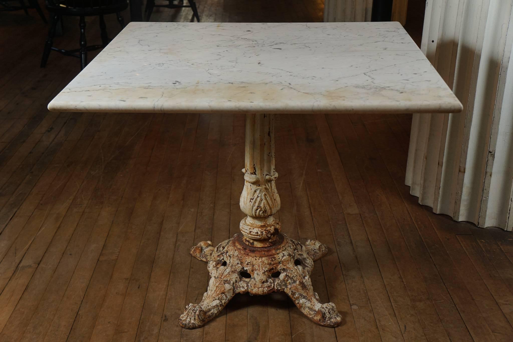 Victorian Marble Garden Table For Sale