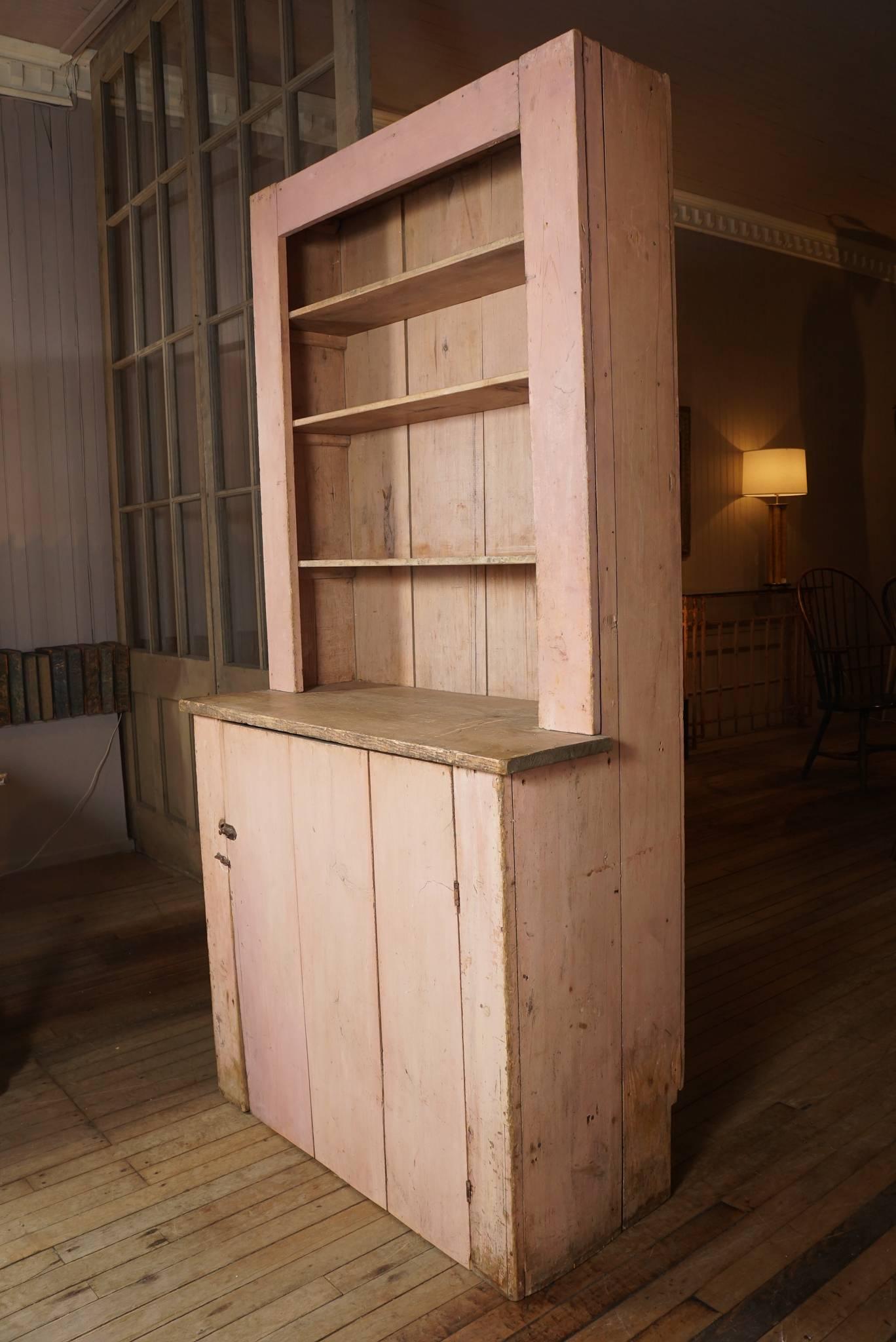 Pink Stepback Cupboard 1