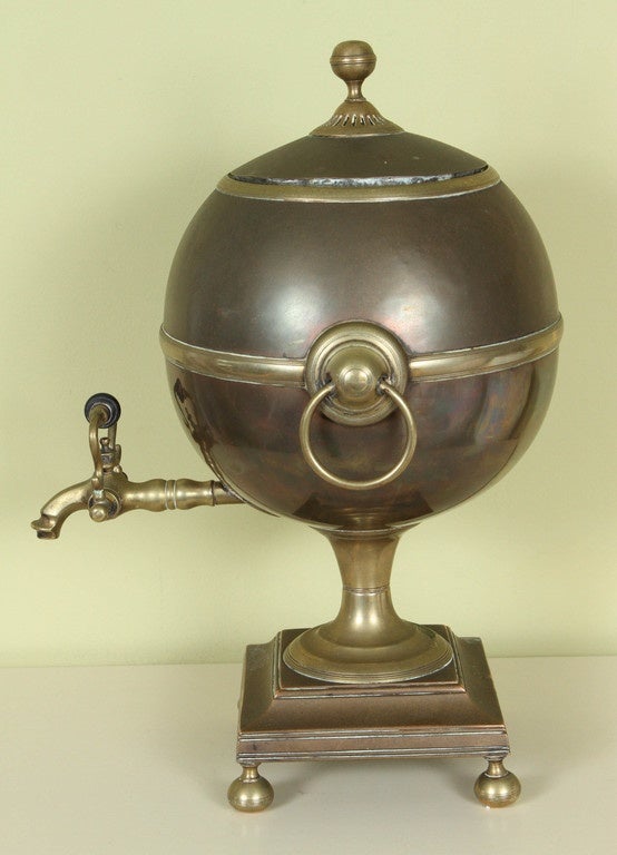 British English Neoclassical Spherical Water Urn