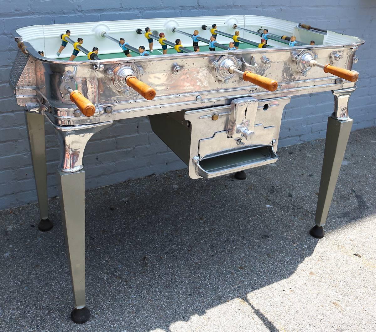 old foosball table