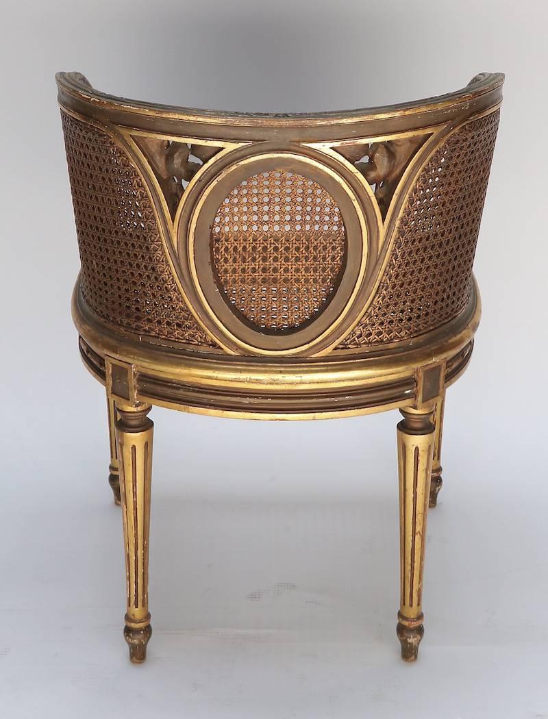 French Louis XVI Style Cane Chair