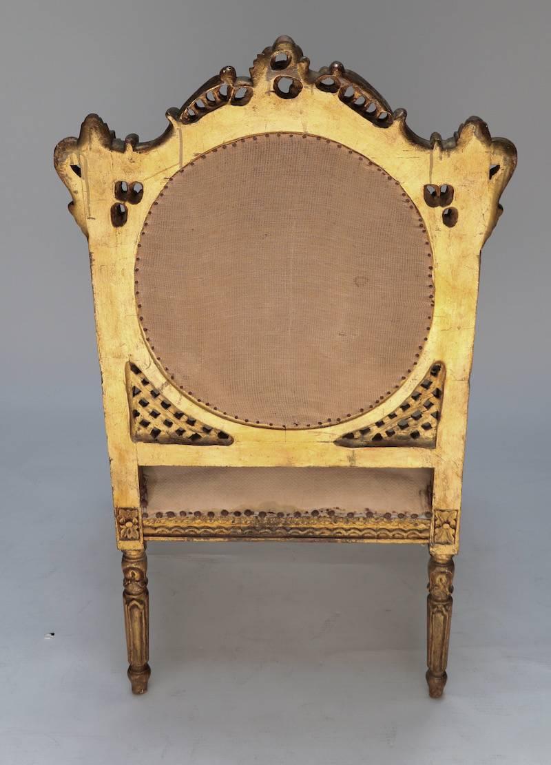 Pair of Louis XVI Antique Chairs In Good Condition In Los Angeles, CA