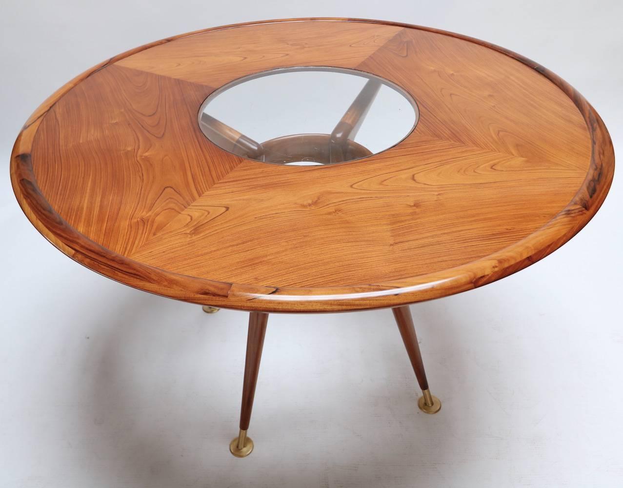 Liceu de Artes 1960s Brazilian Caviuna Dining Table  In Excellent Condition In Los Angeles, CA