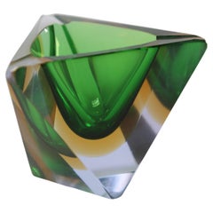 Green & Yellow Murano Glass Pieces