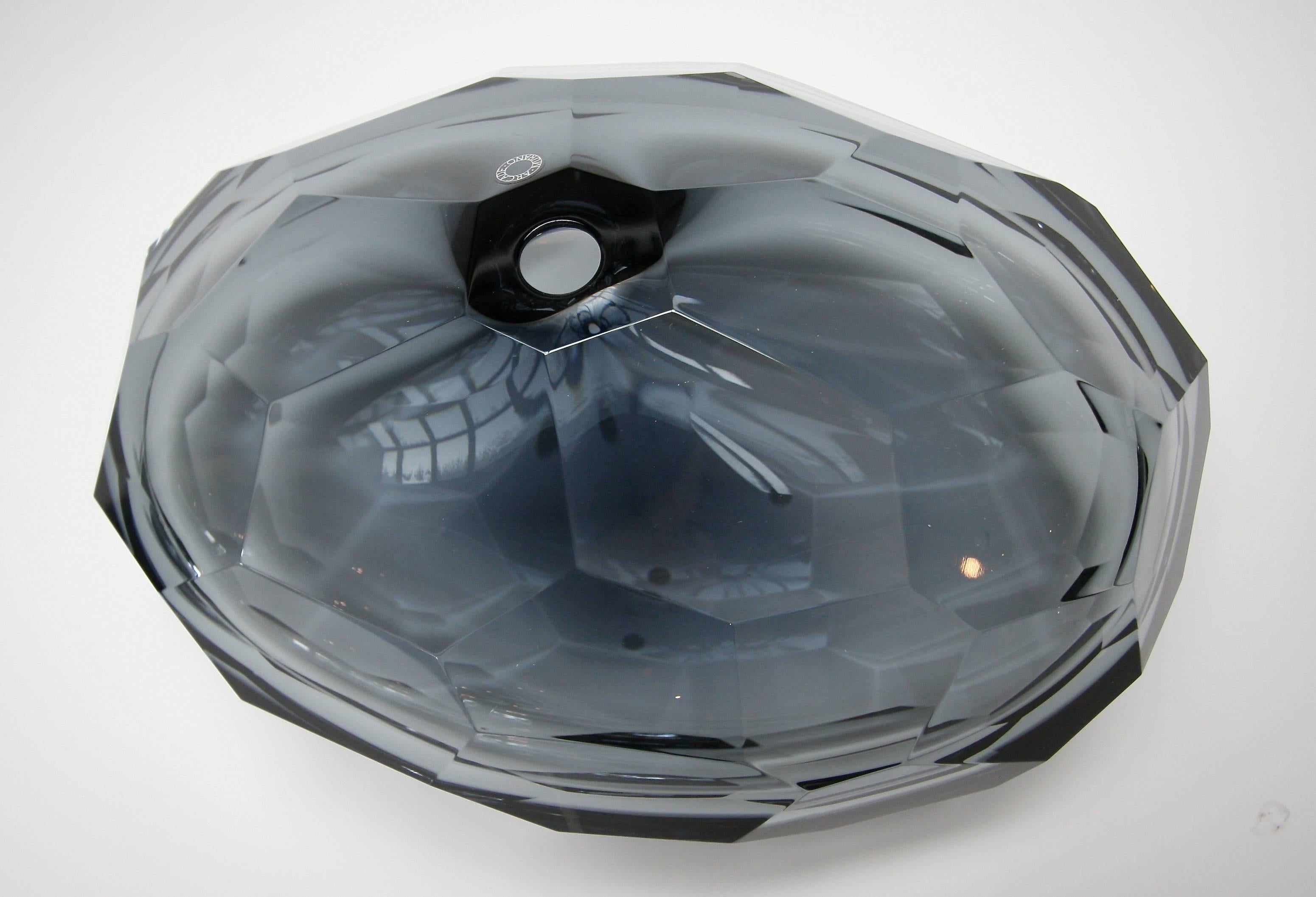 Contemporary Pedras Faceted Murano Glass Vase For Sale