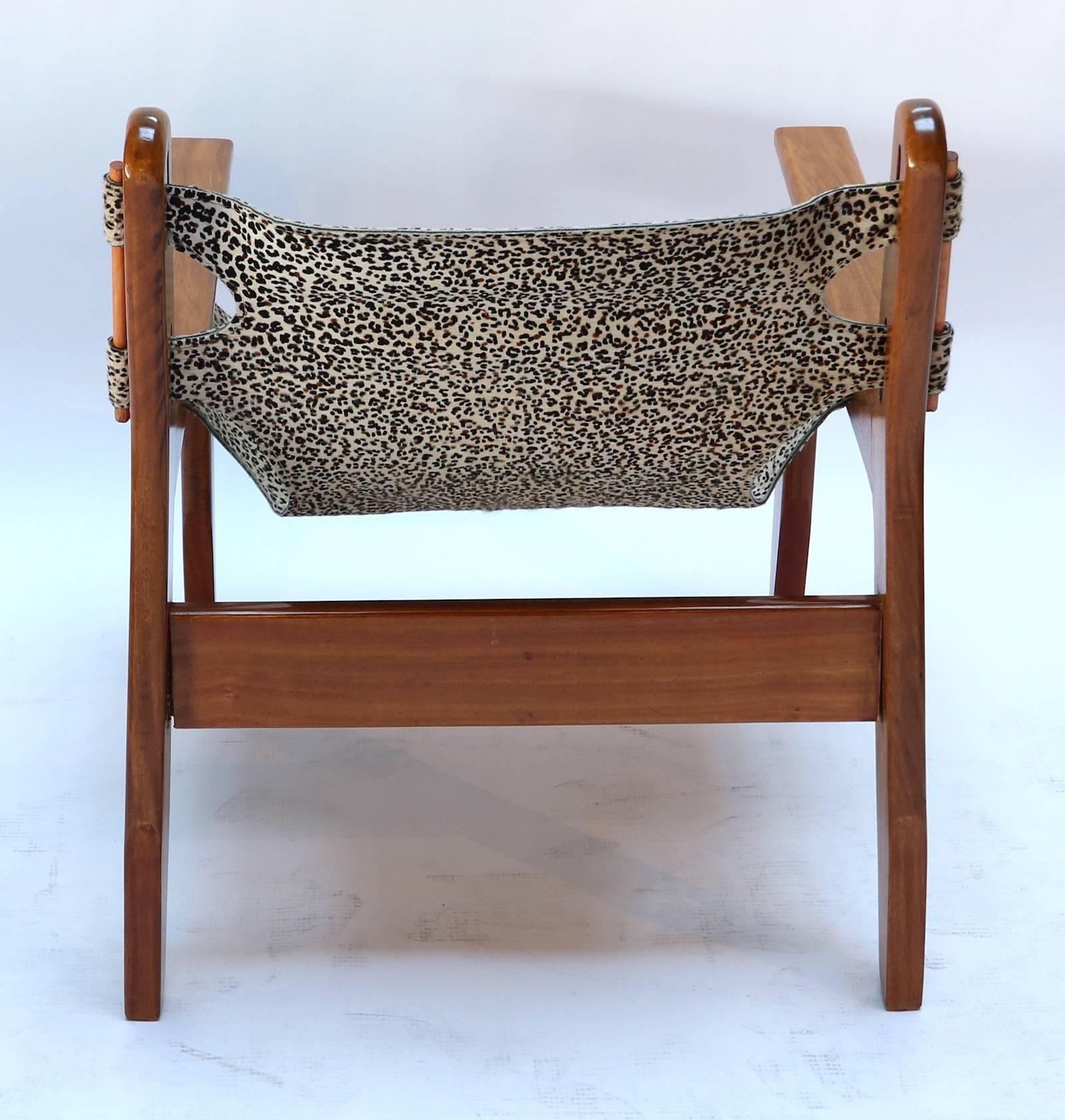 1970s Kilin Brazilian Caviuna Armchair by Sergio Rodriguez In Excellent Condition In Los Angeles, CA