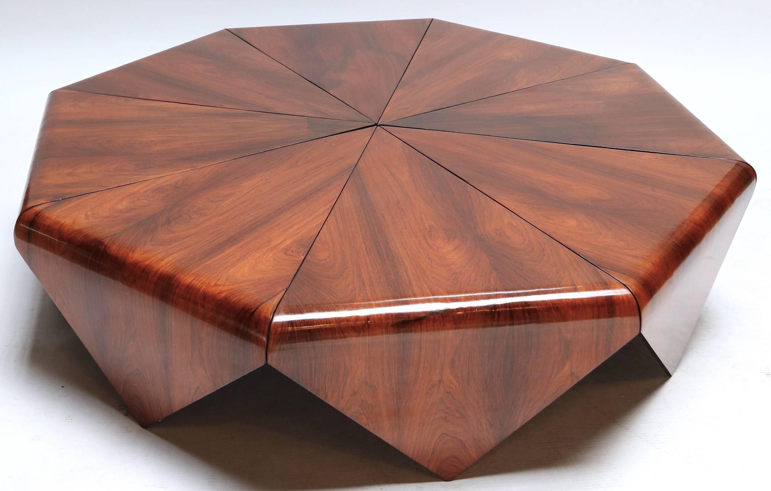 Petalas 1960s Brazilian Jacaranda Coffee Table by Jorge Zalszupin 1