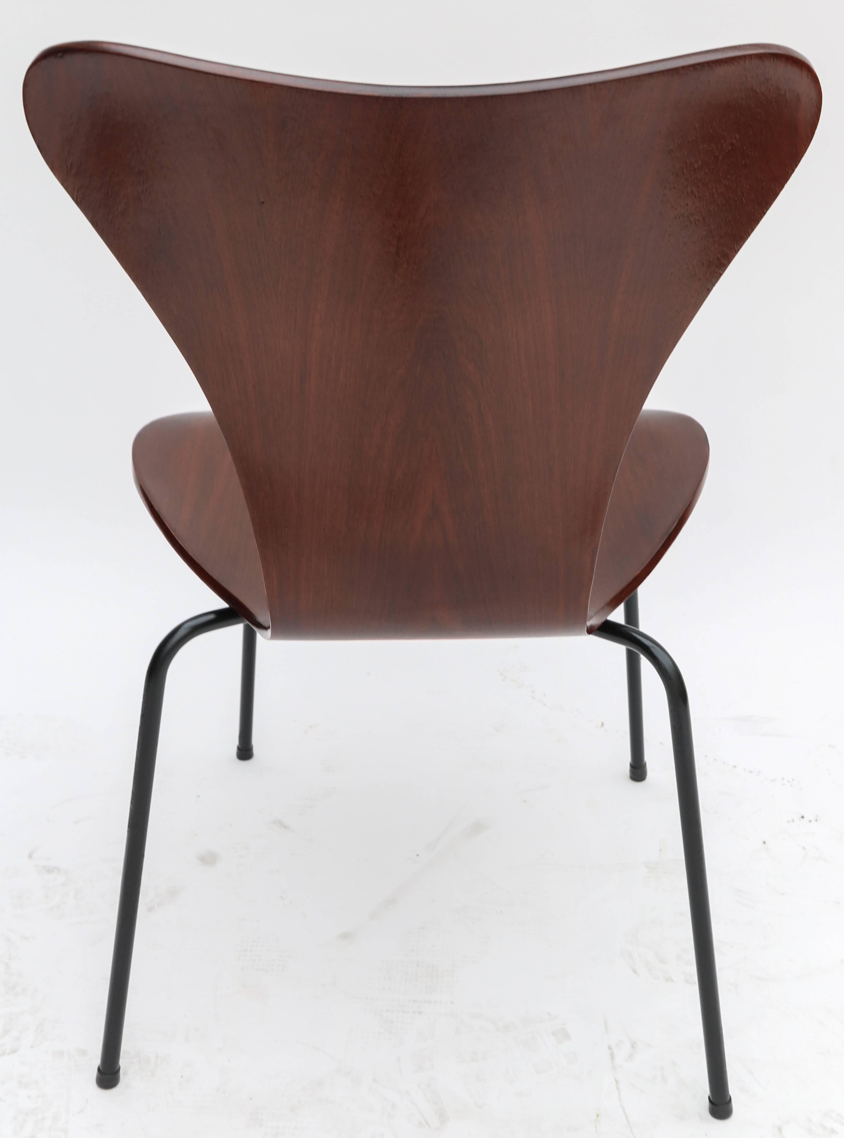 Set of Twelve 1960s Formiga Brazilian Jacaranda and Metal Dining Chairs 1