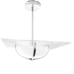 Original 1939 Square Streamline Moderne Bahaus Chandelier