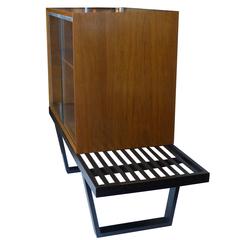 George Nelson Slat Bench W/ Storage Display Unit for Herman Miller