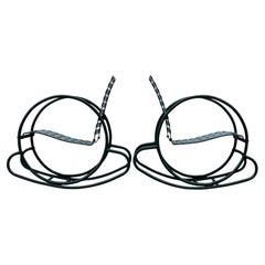 1930s Art Deco Steamline Hoop Rocking Chair Set