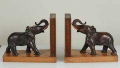 Pair of Art Deco Elephant Bookends