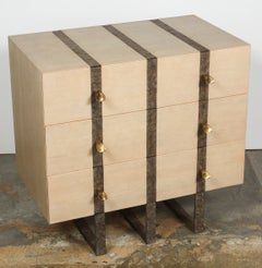 Paul Marra Banded Chest in Bleached Douglas Fir and Inset Iron Band
