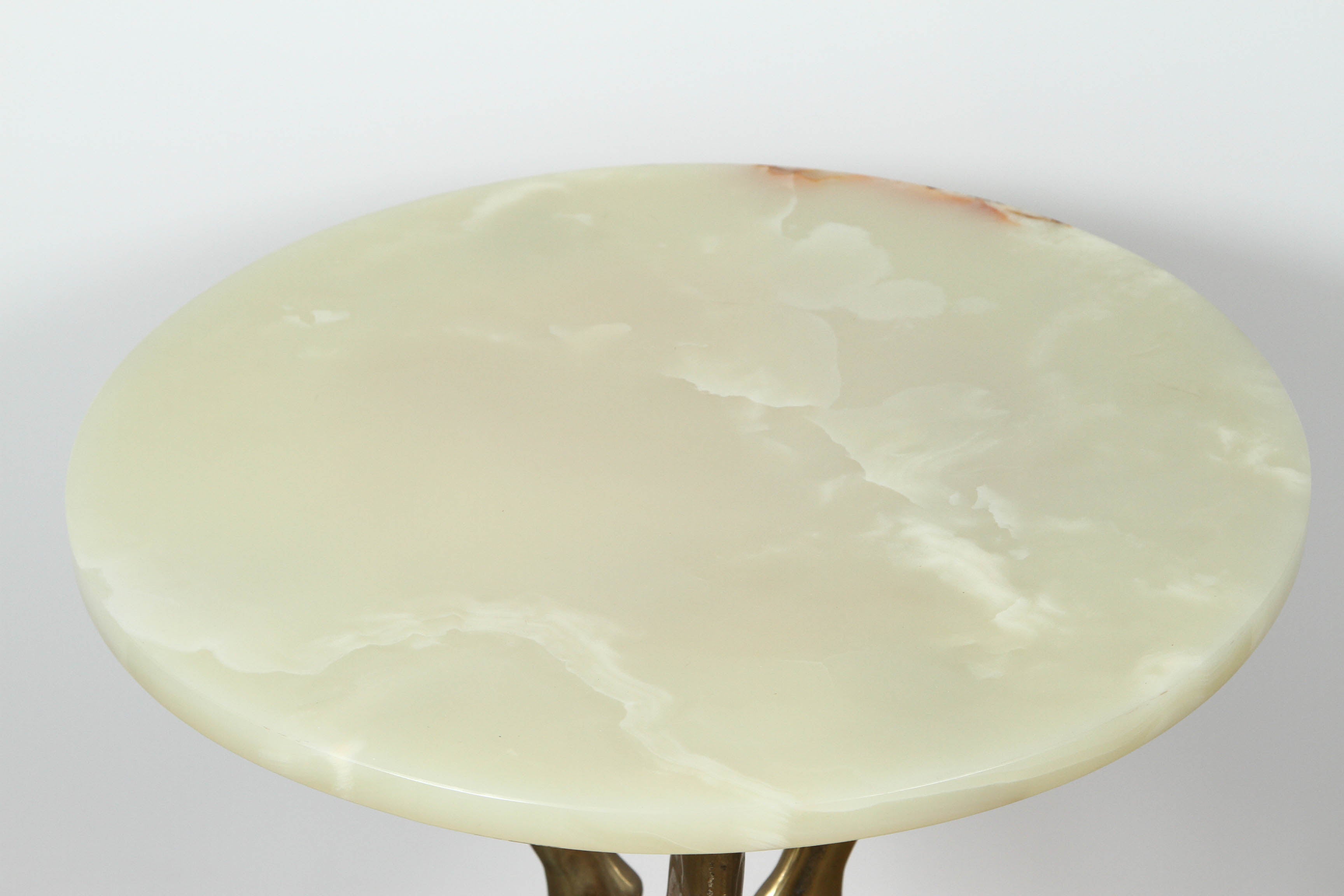 Vintage Bronze and Onyx Side Table 3