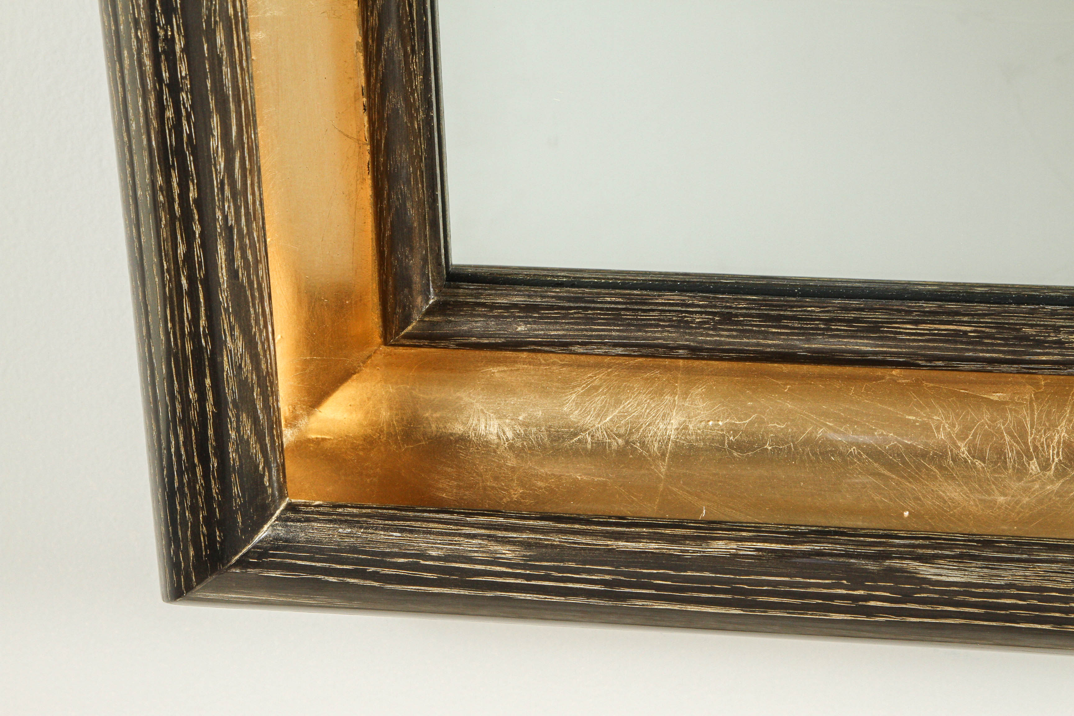 Paul Marra Design Cove Mirror in Gold Ceruse In Excellent Condition For Sale In Los Angeles, CA