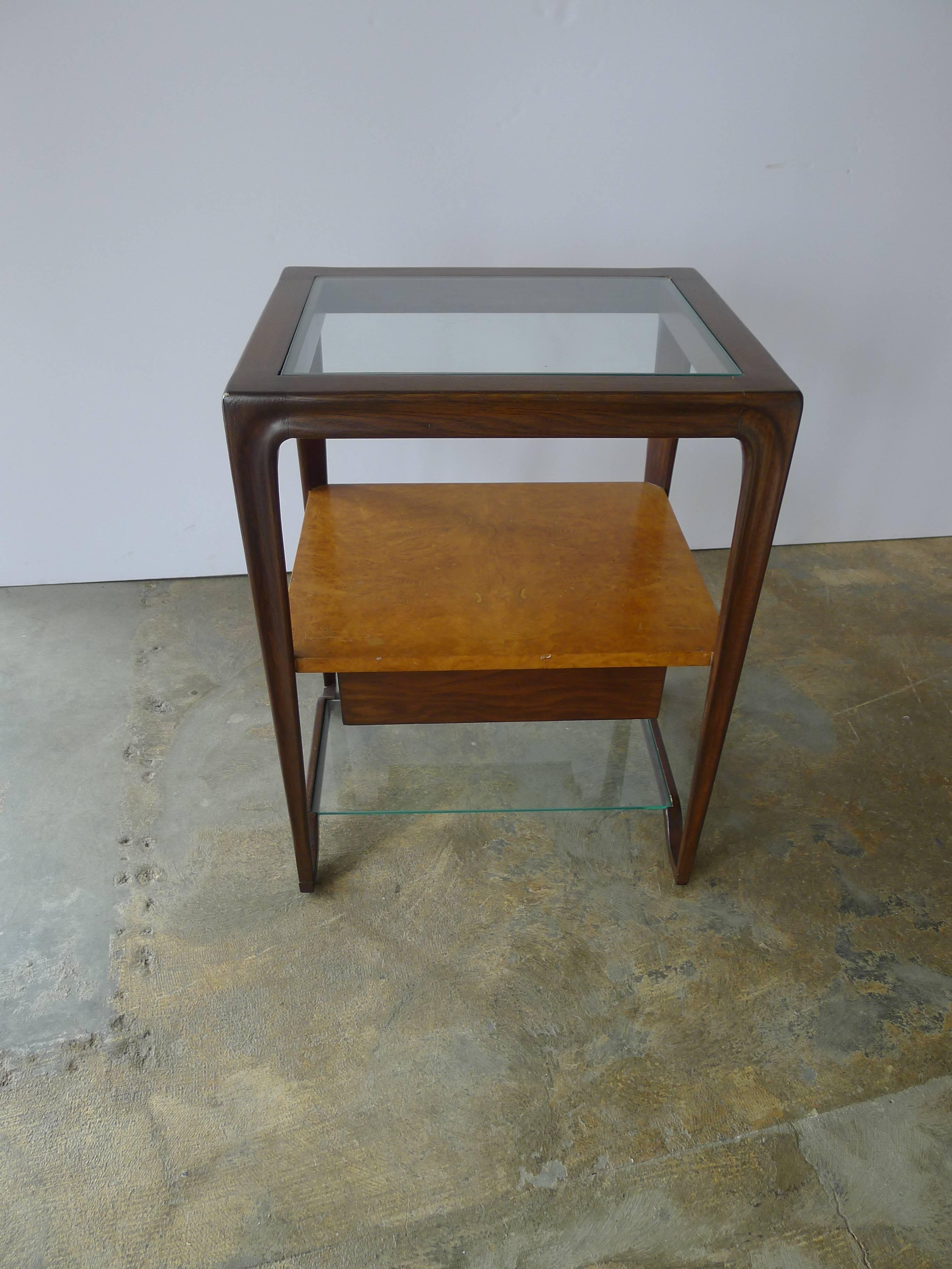 Mid-Century Dunbar Style Pair Night Stands For Sale 1