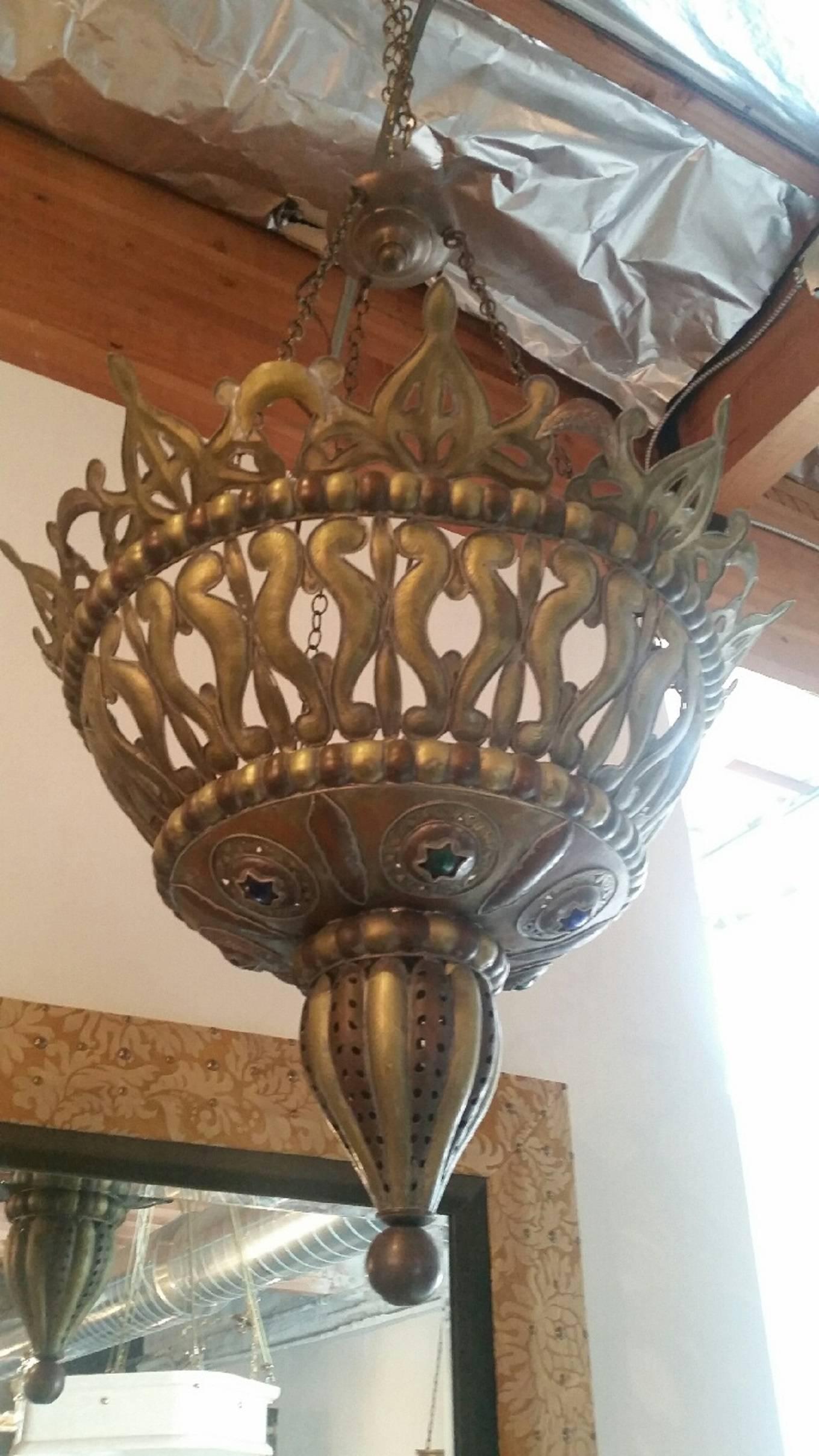 Restored Pair of Moroccan Fixtures For Sale 4